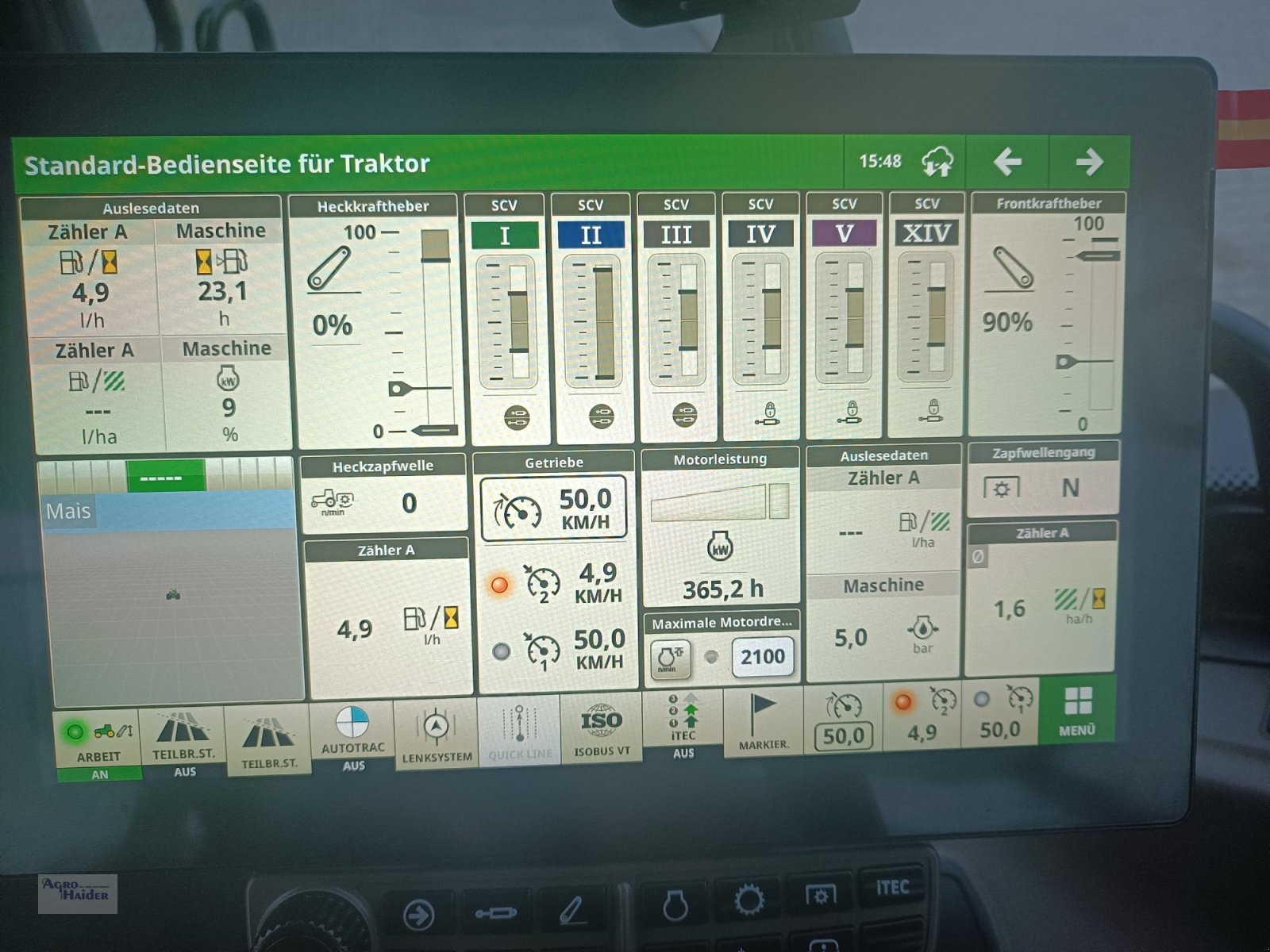 Traktor du type John Deere 6R185, Gebrauchtmaschine en Moosthenning (Photo 12)