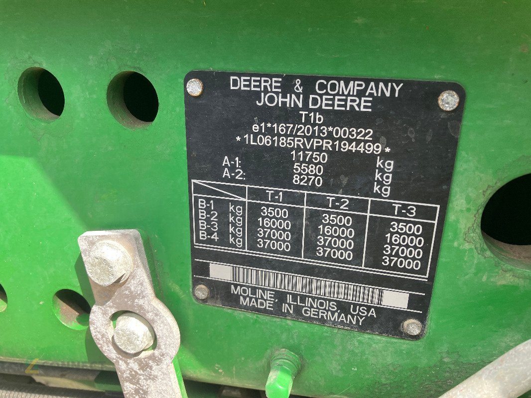 Traktor typu John Deere 6R185, Gebrauchtmaschine v Sonnewalde (Obrázek 7)