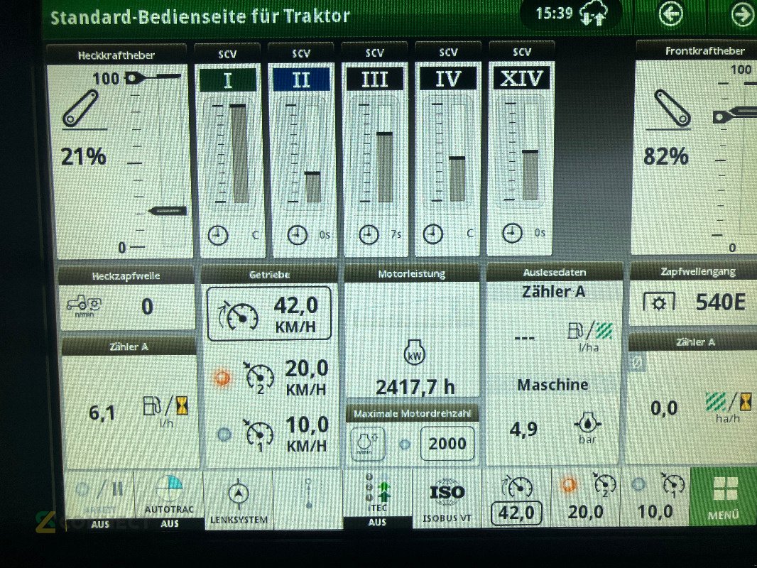 Traktor типа John Deere 6R185, Gebrauchtmaschine в Sonnewalde (Фотография 7)