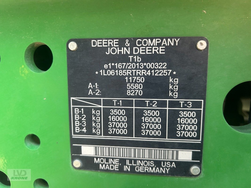 Traktor типа John Deere 6R185, Gebrauchtmaschine в Groß Munzel (Фотография 12)