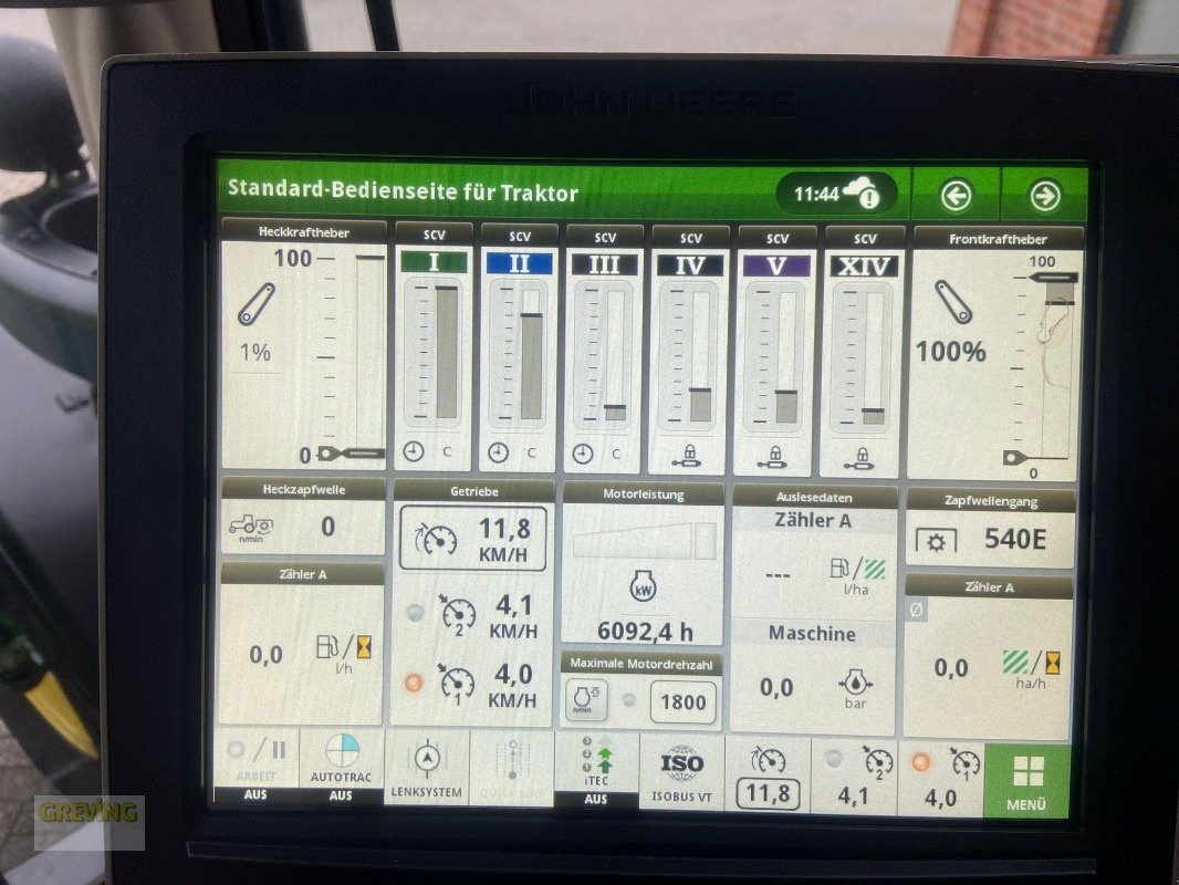 Traktor Türe ait John Deere 6R185, Gebrauchtmaschine içinde Ahaus (resim 13)