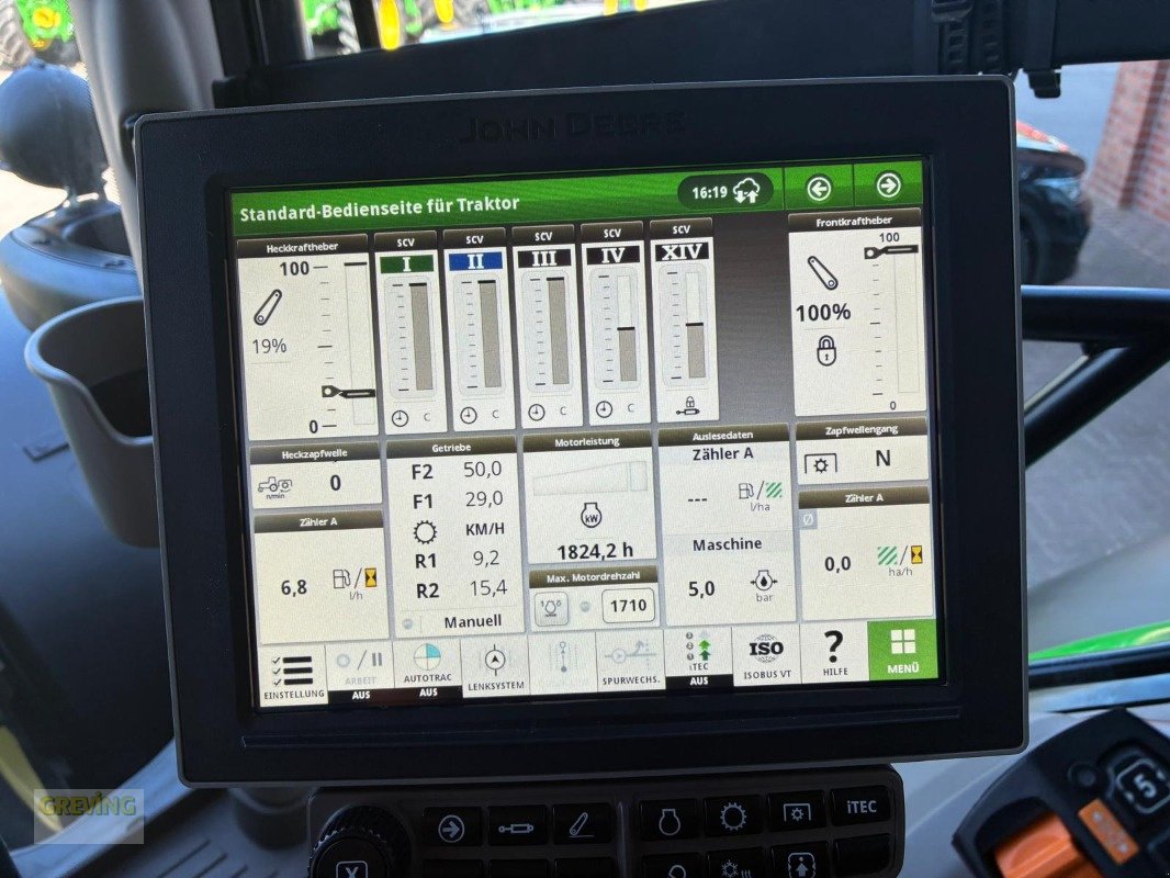 Traktor Türe ait John Deere 6R185, Gebrauchtmaschine içinde Ahaus (resim 14)