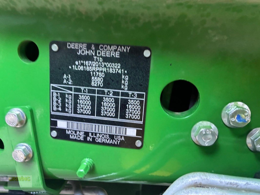 Traktor Türe ait John Deere 6R185, Gebrauchtmaschine içinde Ahaus (resim 15)