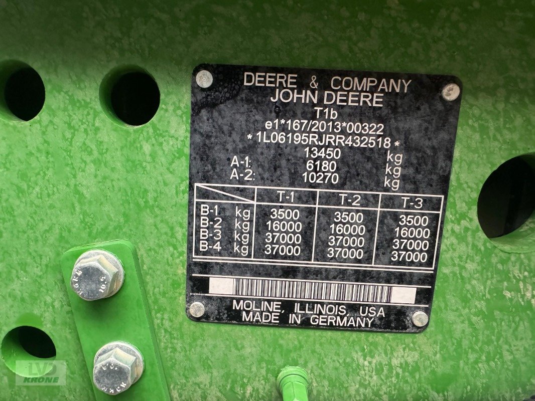 Traktor typu John Deere 6R195, Gebrauchtmaschine v Barsinghausen OT Groß Munzel (Obrázek 11)