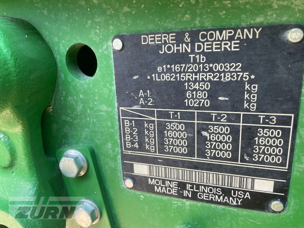Traktor от тип John Deere 6R215 / 6R 215, Gebrauchtmaschine в Schöntal-Westernhausen (Снимка 9)