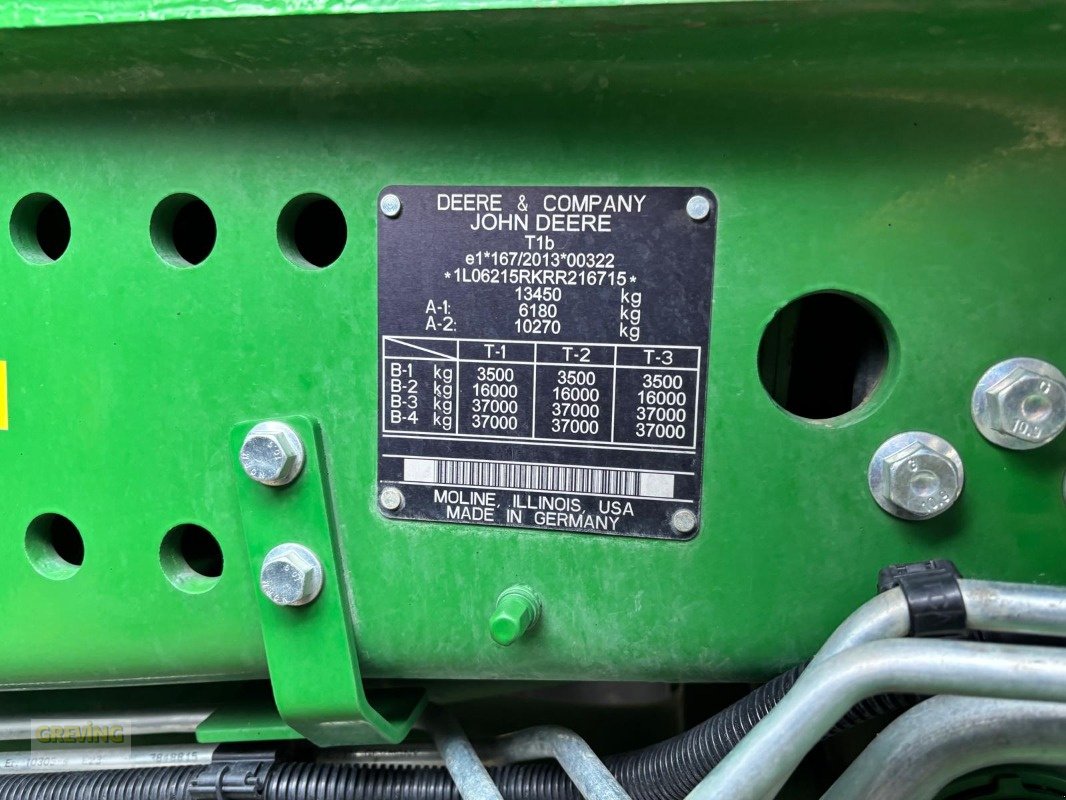 Traktor типа John Deere 6R215 *Garantieverlängerung*, Gebrauchtmaschine в Ahaus (Фотография 16)