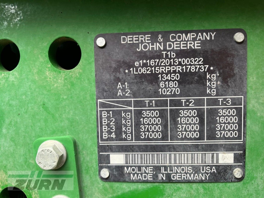 Traktor typu John Deere 6R215, Gebrauchtmaschine v Holzgünz - Schwaighausen (Obrázek 29)
