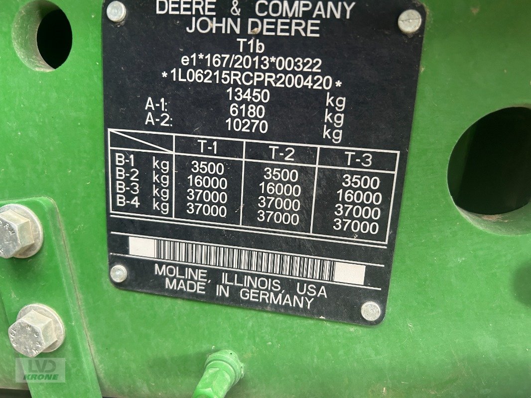 Traktor typu John Deere 6R215, Gebrauchtmaschine v Groß Munzel (Obrázek 13)