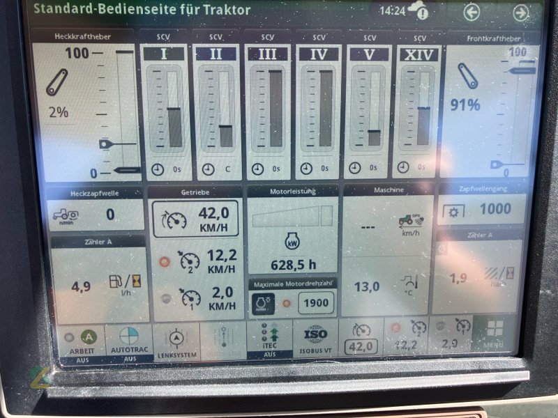 Traktor van het type John Deere 6R250 mit FKH/ CommandPro/ Garantie bis 02.2027, Gebrauchtmaschine in Jahnatal (Foto 12)