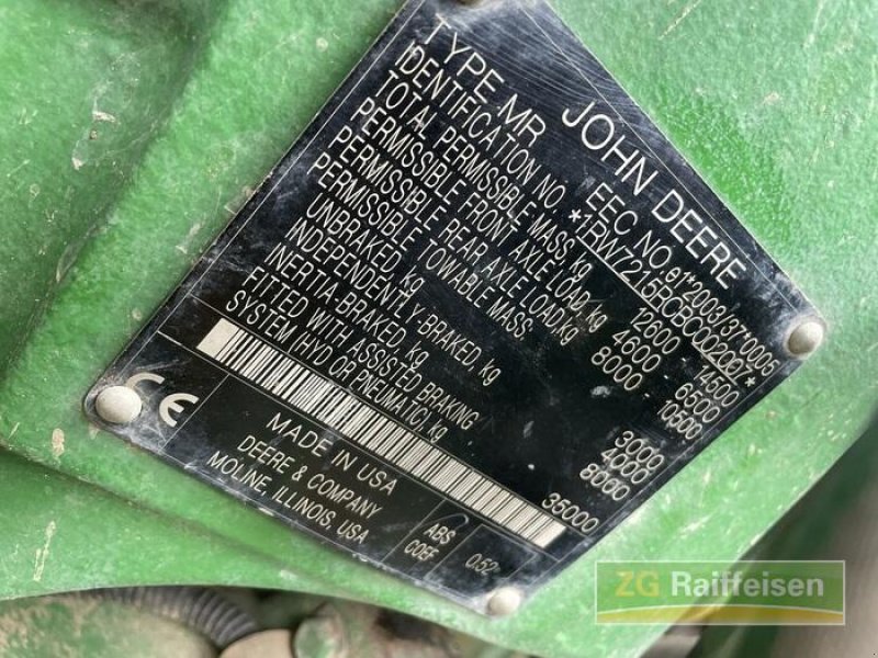 Traktor tip John Deere 7215 R, Gebrauchtmaschine in Bühl (Poză 24)