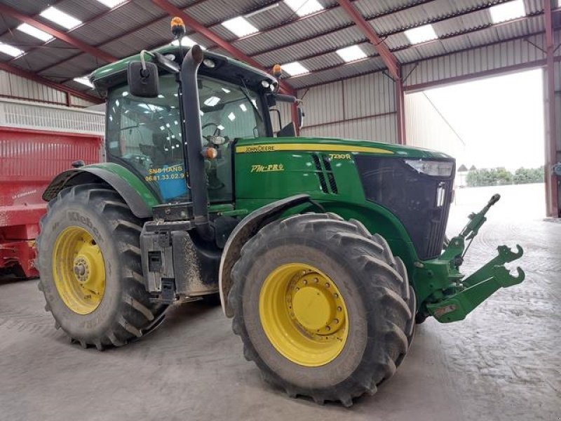 Traktor типа John Deere 7230R med frontlift Sold - Solgt til Jylland. Vi giver 100 timers reklamationsret i DK!!!  Ring til Ulrik 0045-40255544 for flere billeder og info om fremvisning og dags dato timetal mm. Jeg snakker Jysk, tysk og engelsk., Gebrauchtmaschine в Kolding (Фотография 3)