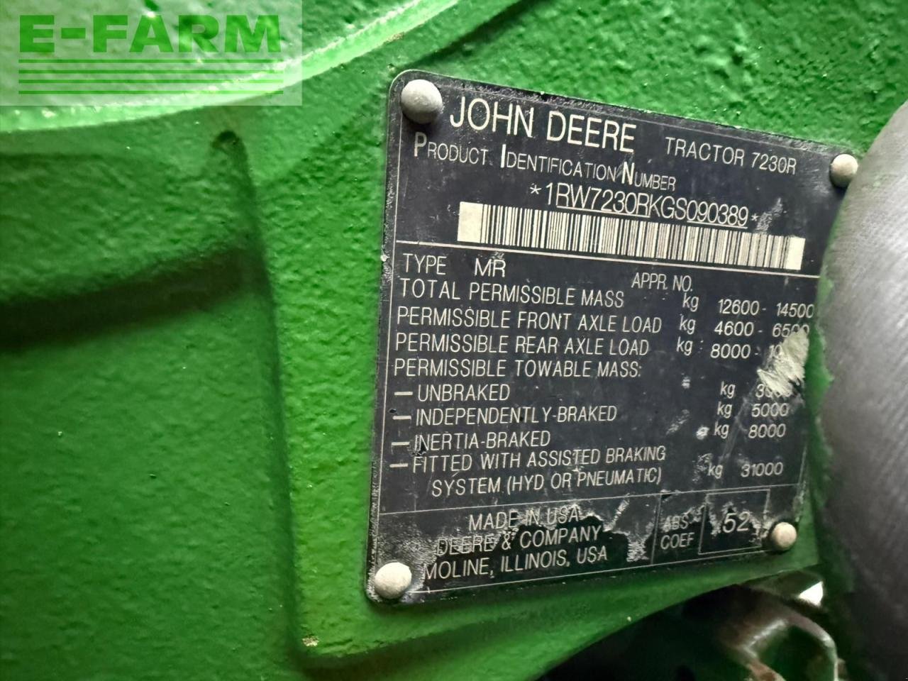 Traktor typu John Deere 7230R, Gebrauchtmaschine v Hamburg (Obrázek 13)