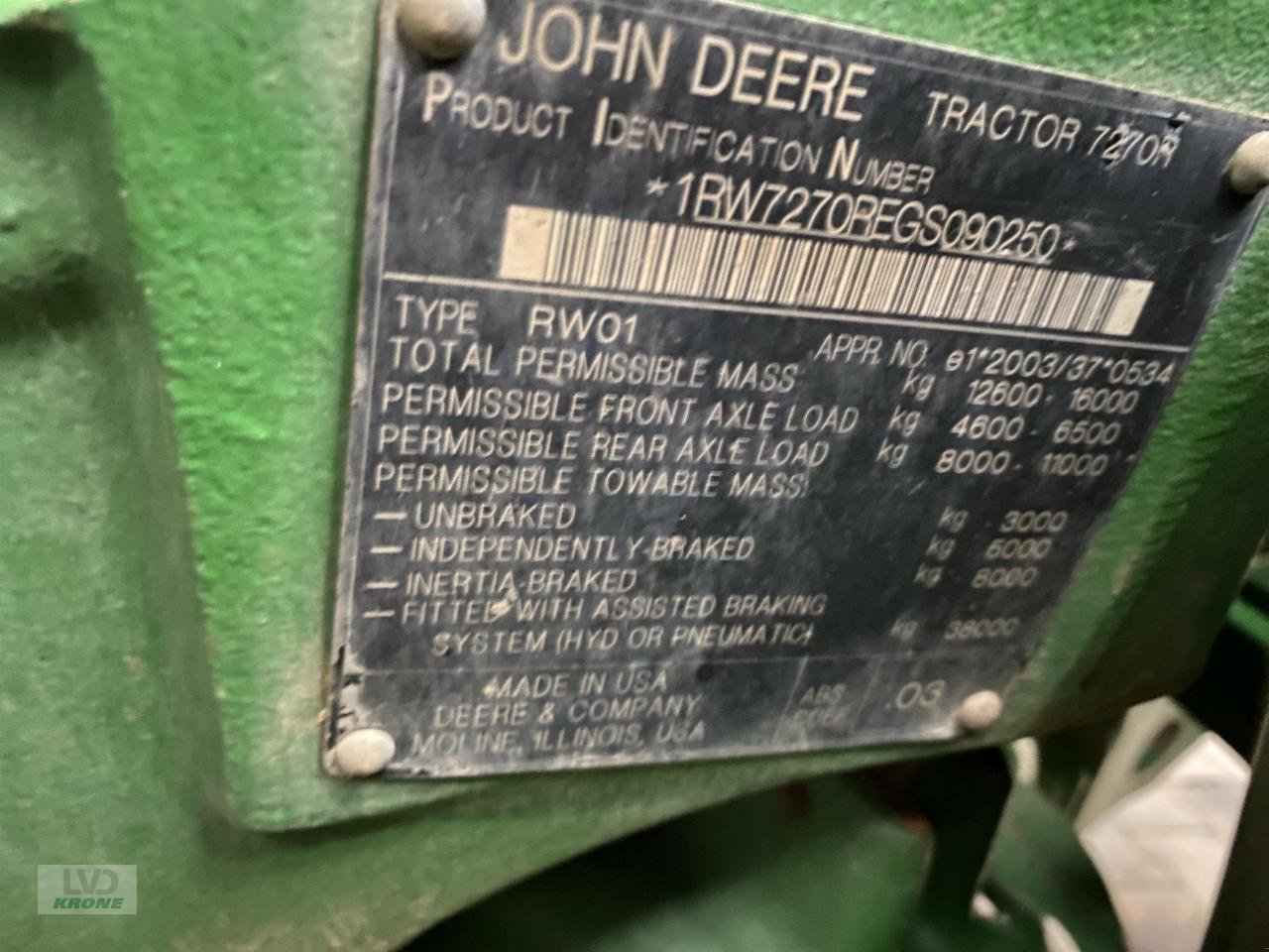 Traktor типа John Deere 7270R, Gebrauchtmaschine в Spelle (Фотография 7)