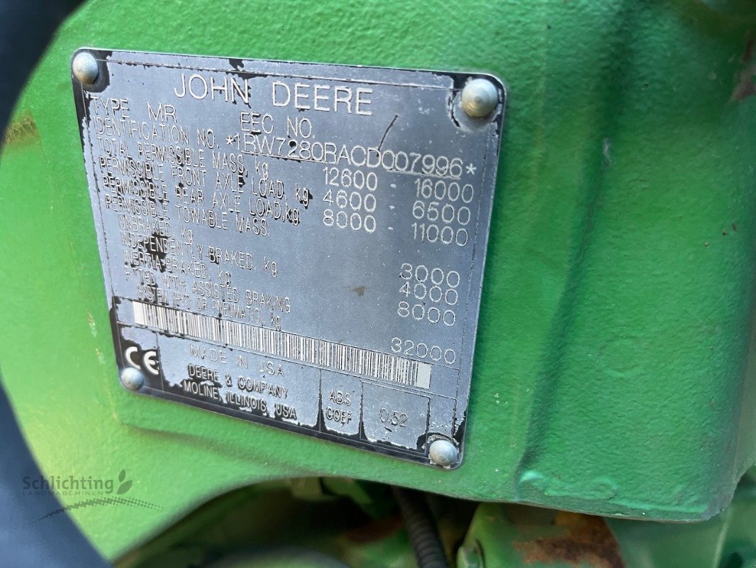 Traktor des Typs John Deere 7280R AP-50, Gebrauchtmaschine in Marxen (Bild 13)