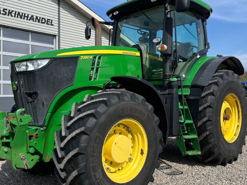 Traktor des Typs John Deere 7280R Næsten nye dæk, Autopower og frontlift samt luft anlæg, Gebrauchtmaschine in Lintrup (Bild 1)