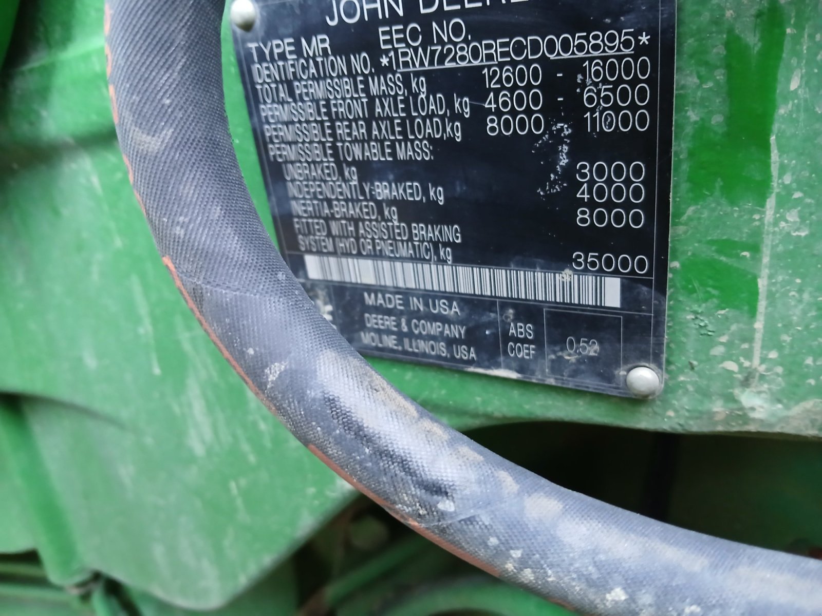 Traktor tipa John Deere 7280R, Gebrauchtmaschine u Böbrach (Slika 5)