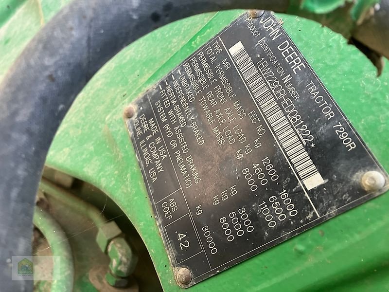 Traktor типа John Deere 7290R *Auto Powr*, Gebrauchtmaschine в Salsitz (Фотография 19)