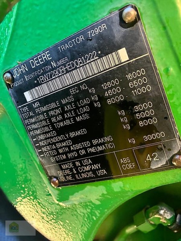 Traktor des Typs John Deere 7290R Auto Powr *FZW*, Gebrauchtmaschine in Salsitz (Bild 15)