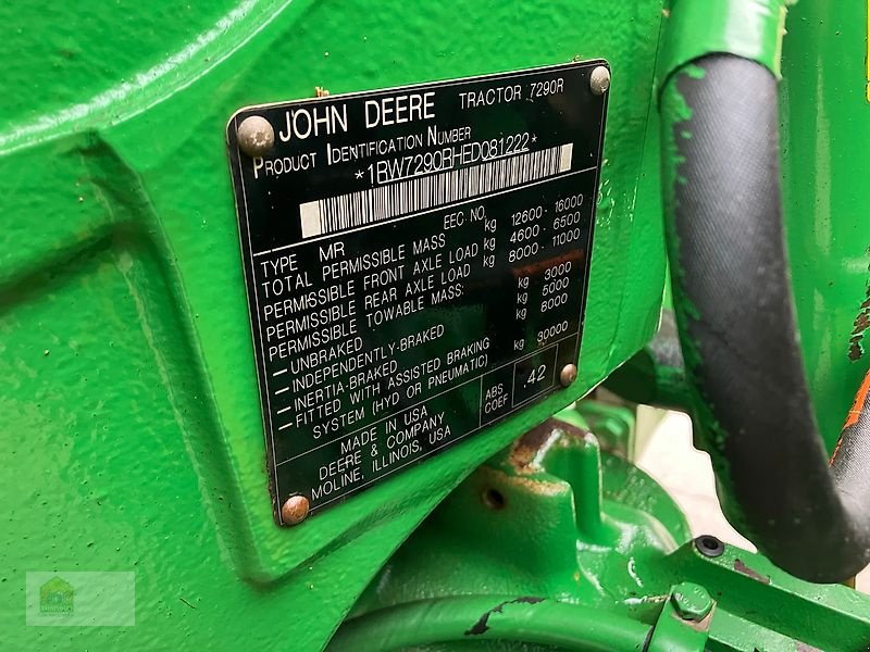 Traktor des Typs John Deere 7290R Auto Powr, Gebrauchtmaschine in Salsitz (Bild 27)