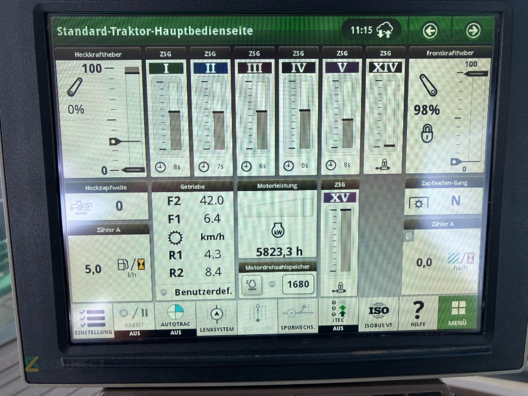 Traktor tip John Deere 7290R mit FKH/ HR- Gewichte/..., Gebrauchtmaschine in Jahnatal (Poză 13)
