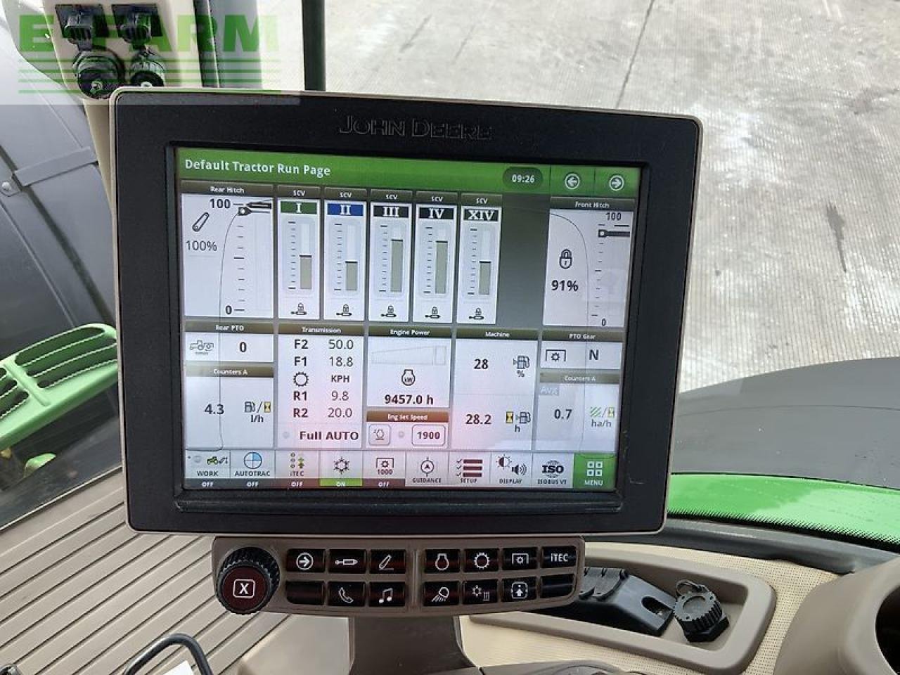 Traktor Türe ait John Deere 7290r tractor (st24391), Gebrauchtmaschine içinde SHAFTESBURY (resim 28)