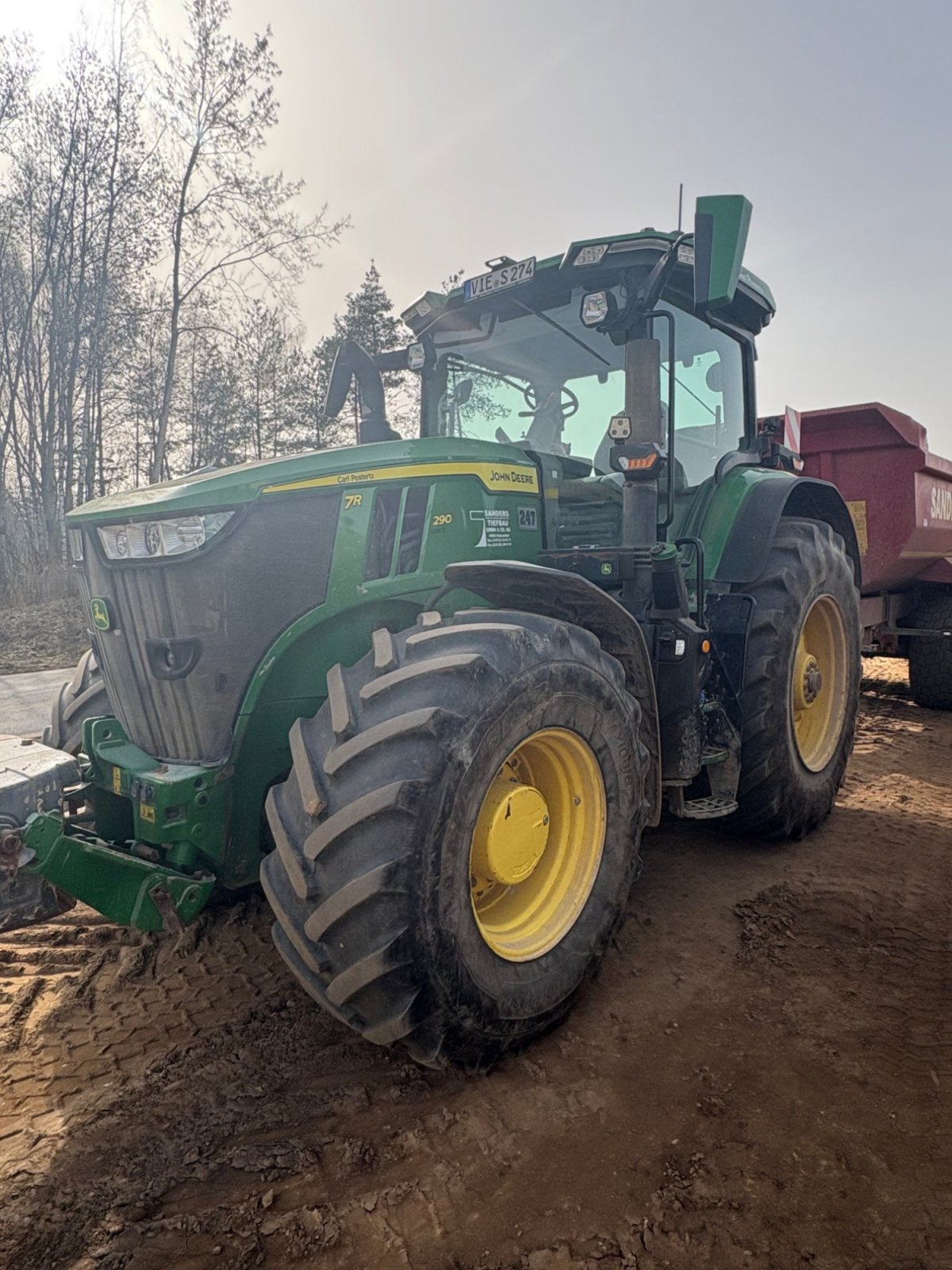 Traktor des Typs John Deere 7290R, Gebrauchtmaschine in Schwalmtal (Bild 1)