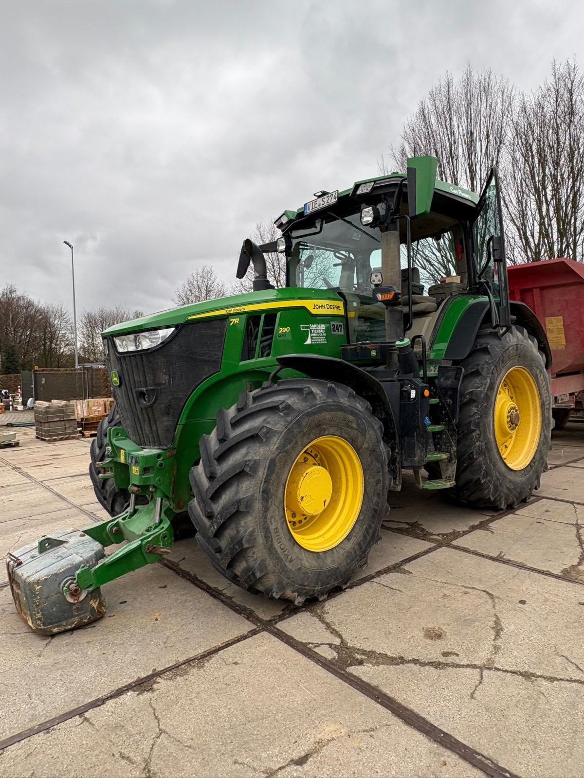 Traktor des Typs John Deere 7290R, Gebrauchtmaschine in Schwalmtal (Bild 8)