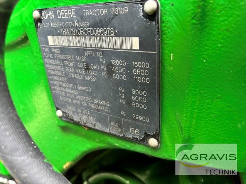 Traktor tip John Deere 7310 R AUTO POWR, Gebrauchtmaschine in Meppen (Poză 5)