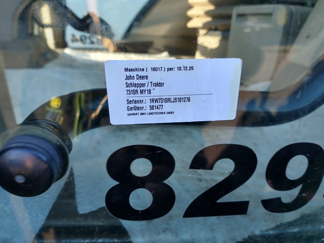 Traktor Türe ait John Deere 7310R MY18, Gebrauchtmaschine içinde Plau am See / OT Klebe (resim 14)