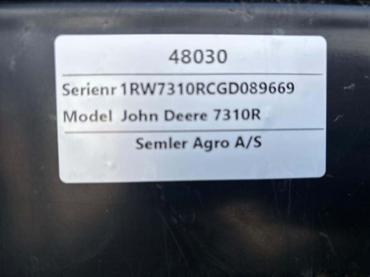 Traktor от тип John Deere 7310R, Gebrauchtmaschine в Bramming (Снимка 3)