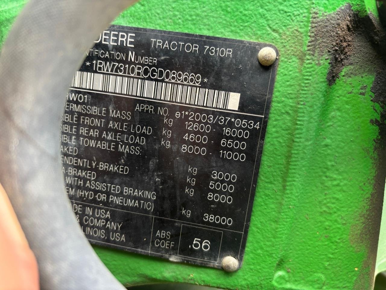 Traktor от тип John Deere 7310R, Gebrauchtmaschine в Bramming (Снимка 4)