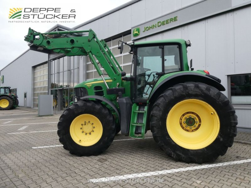 Traktor van het type John Deere 7530 Premium inkl. 751 Frontlader, Gebrauchtmaschine in Lauterberg/Barbis (Foto 1)