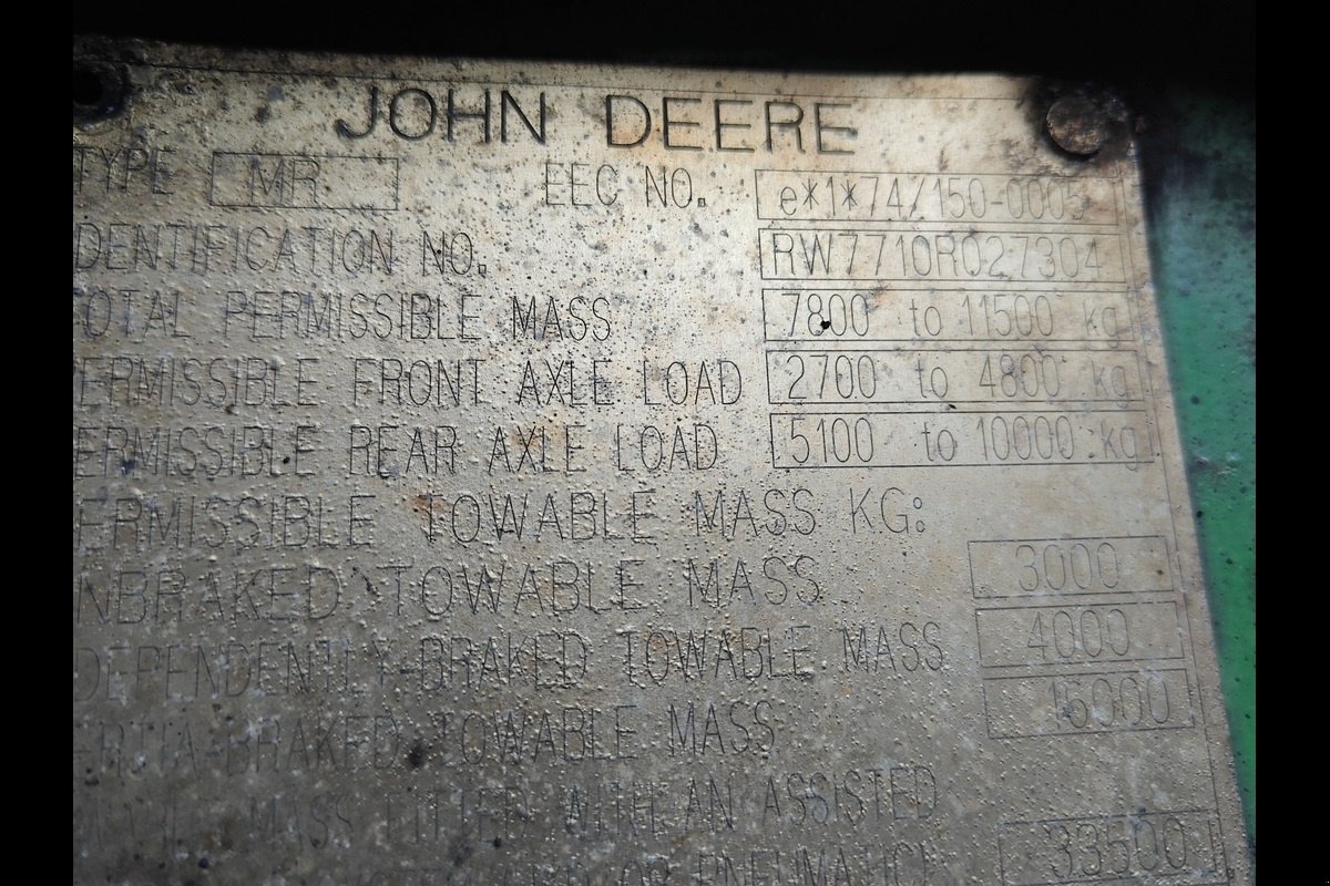 Traktor typu John Deere 7710, Gebrauchtmaschine v Viborg (Obrázek 7)