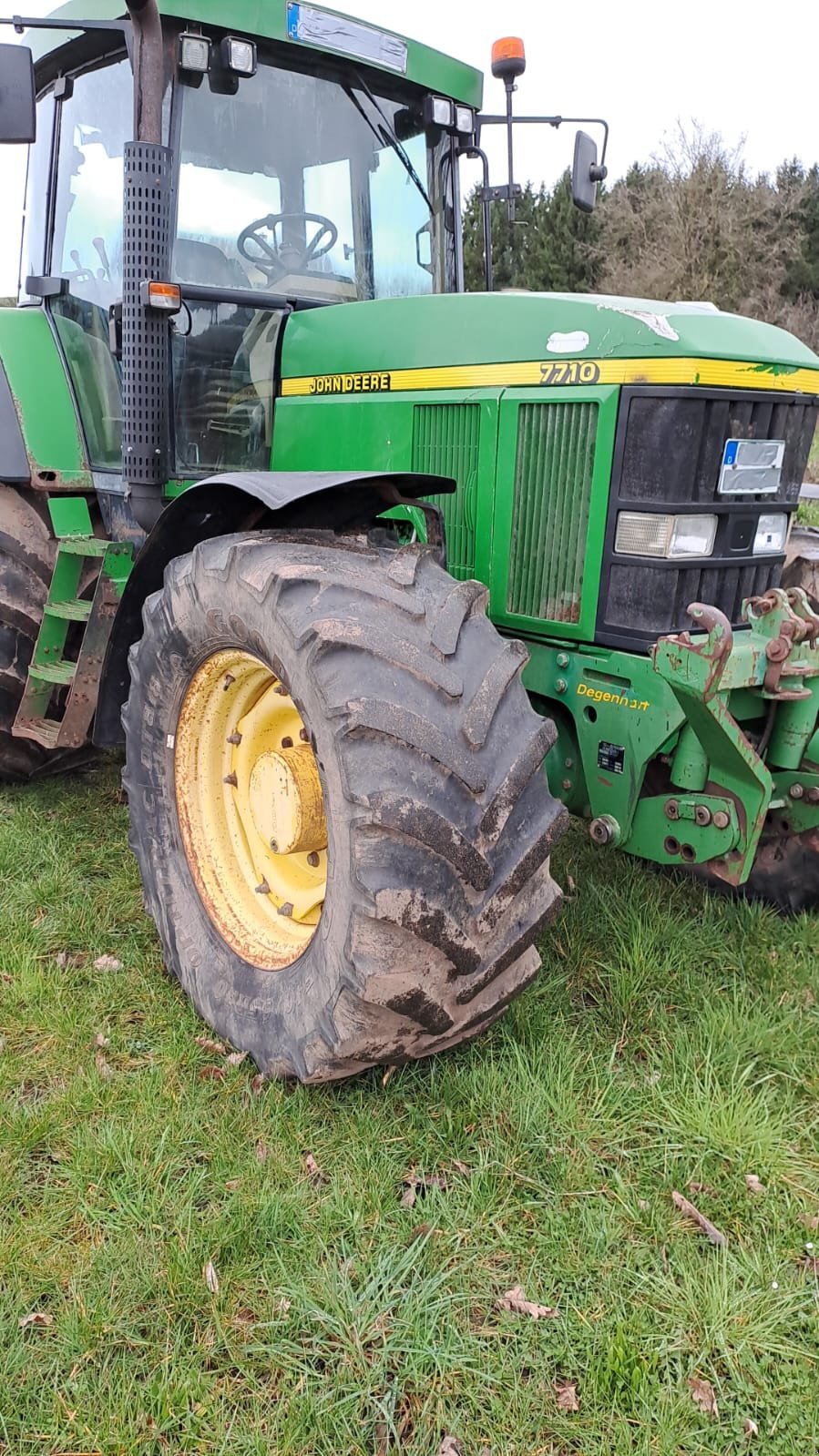 Traktor van het type John Deere 7710, Gebrauchtmaschine in Weigendorf (Foto 4)