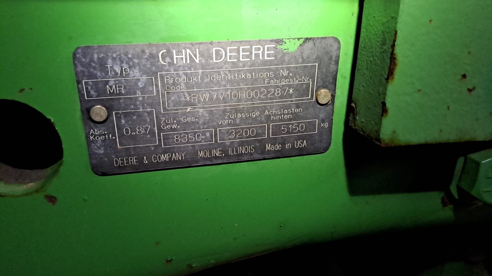 Traktor van het type John Deere 7710, Gebrauchtmaschine in Weigendorf (Foto 15)