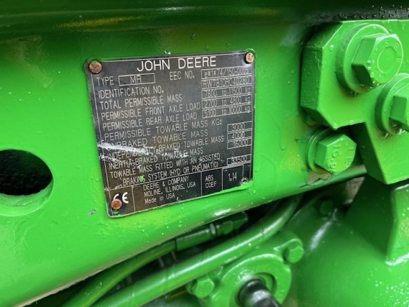 Traktor des Typs John Deere 7810 TLS NYRENOV. GEAR, FRONTLIFT, AFF. FORAKSLE, Gebrauchtmaschine in Dronninglund (Bild 7)