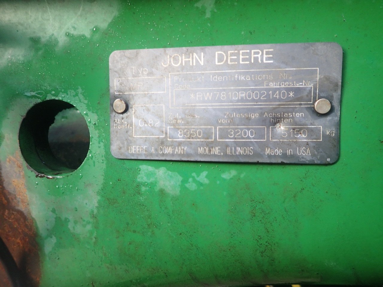 Traktor Türe ait John Deere 7810, Gebrauchtmaschine içinde Viborg (resim 6)