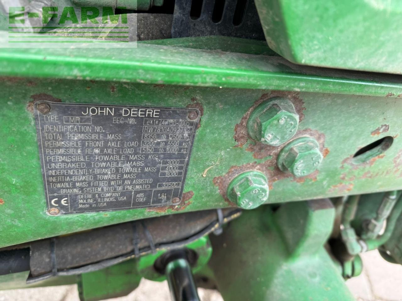 Traktor типа John Deere 7810, Gebrauchtmaschine в WALLHAUSEN (Фотография 19)
