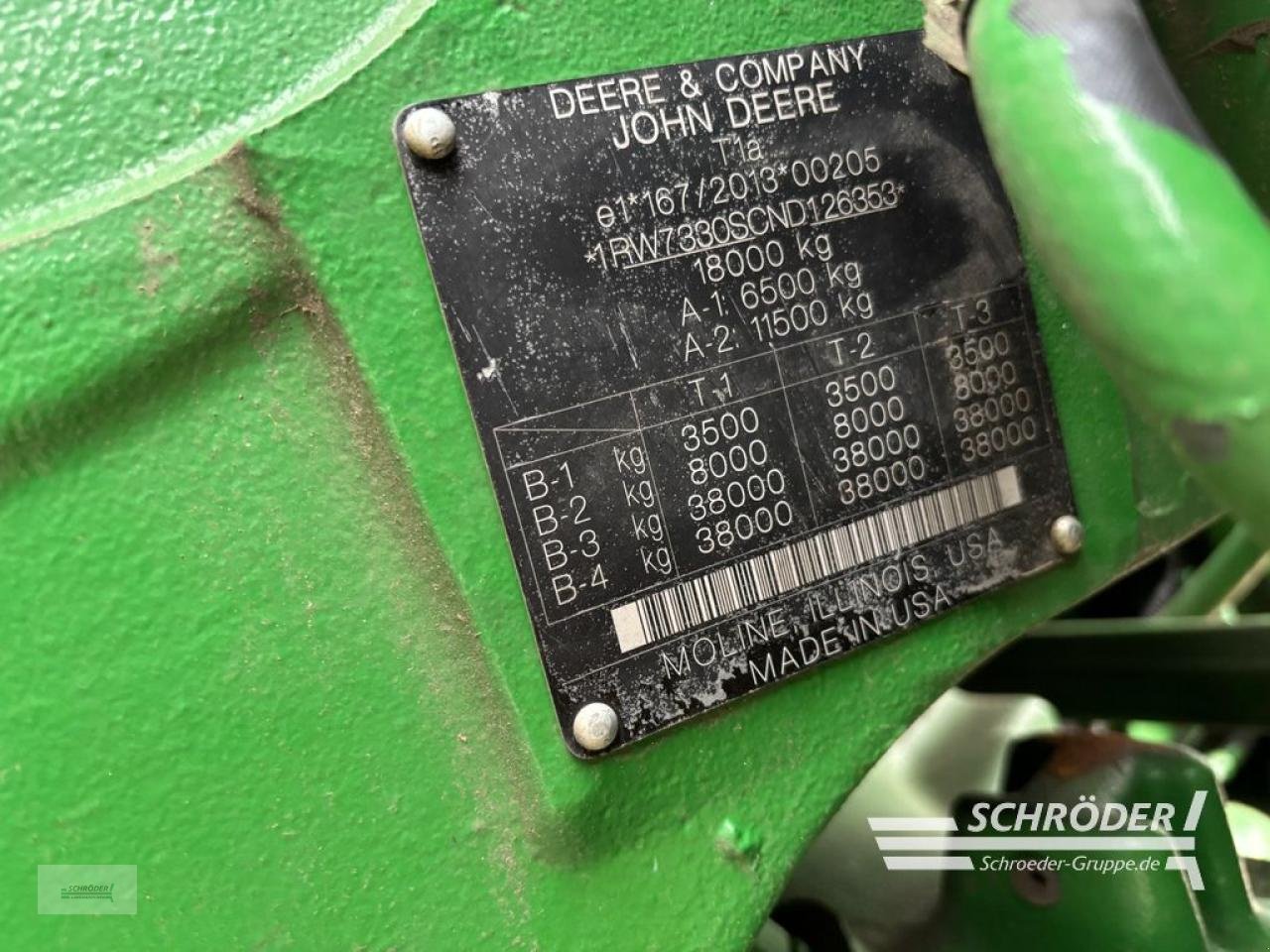 Traktor typu John Deere 7R 330 GEN2, Gebrauchtmaschine w Böhne (Zdjęcie 14)