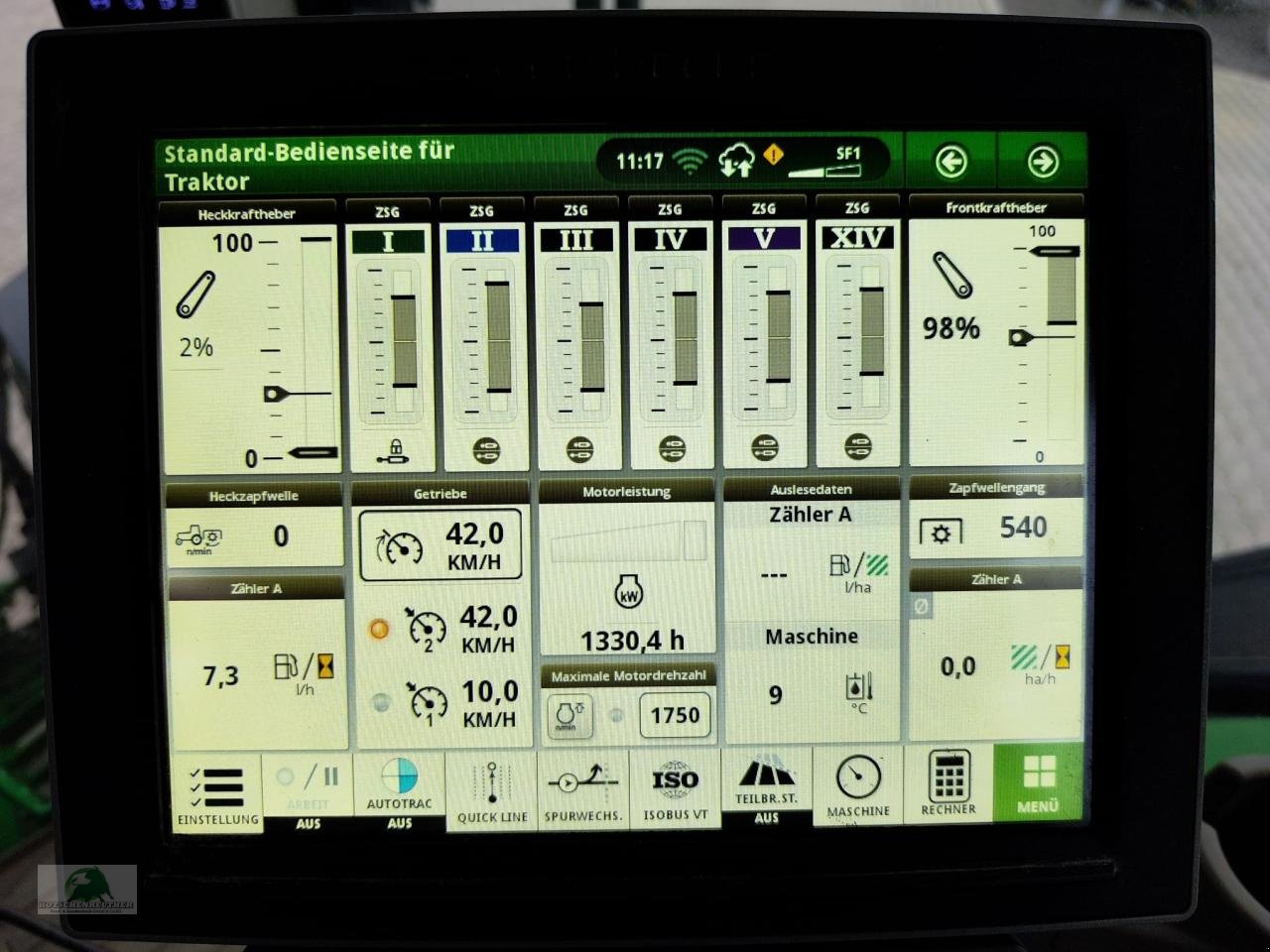 Traktor типа John Deere 7R 350 - Command PRO, R-Druckregelanlage, Gebrauchtmaschine в Wasungen (Фотография 16)