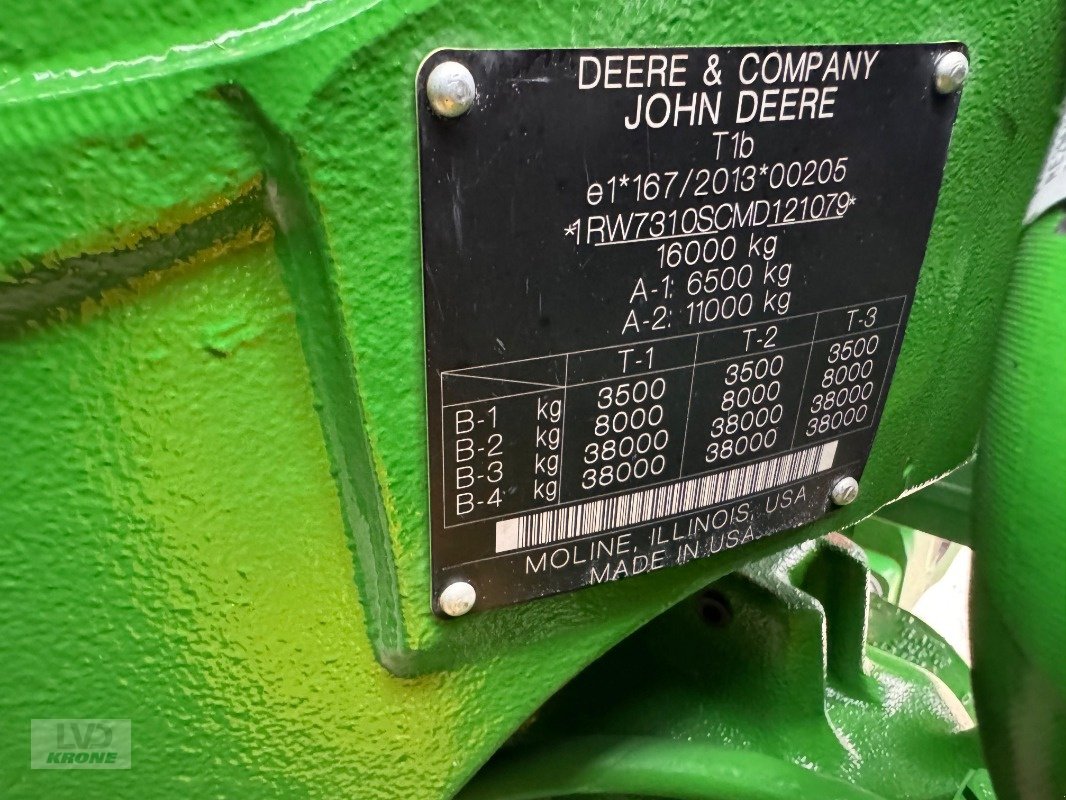 Traktor van het type John Deere 7R310, Gebrauchtmaschine in Barsinghausen OT Groß Munzel (Foto 13)