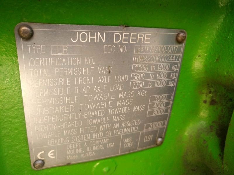 Traktor типа John Deere 8220 Powershift, Gebrauchtmaschine в Liebenwalde (Фотография 20)