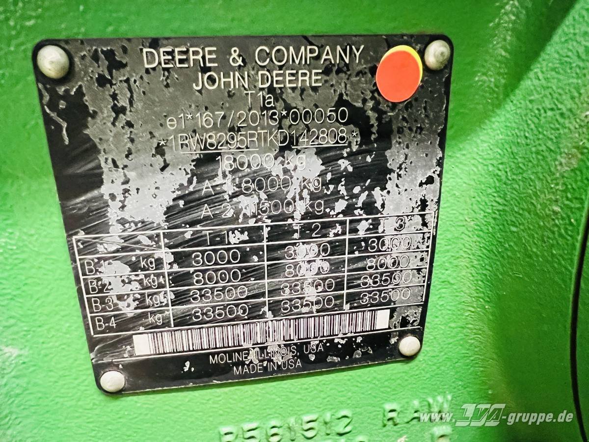 Traktor typu John Deere 8295R, Gebrauchtmaschine v Sülzetal OT Altenweddingen (Obrázok 16)