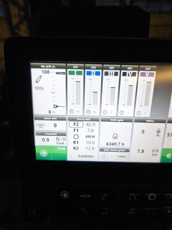 Traktor Türe ait John Deere 8345R Velholdt 1 ejers traktor med StarFire 3000. AutoTrack. Tvillingehjul. Uden AdBlue., Gebrauchtmaschine içinde Kolding (resim 12)