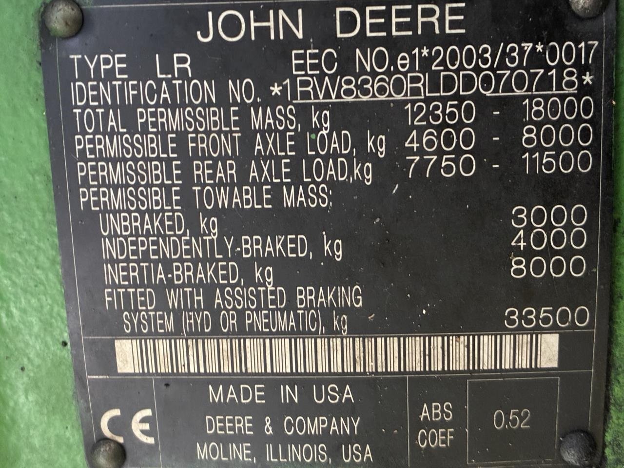 Traktor типа John Deere 8360, Gebrauchtmaschine в Trige (Фотография 4)