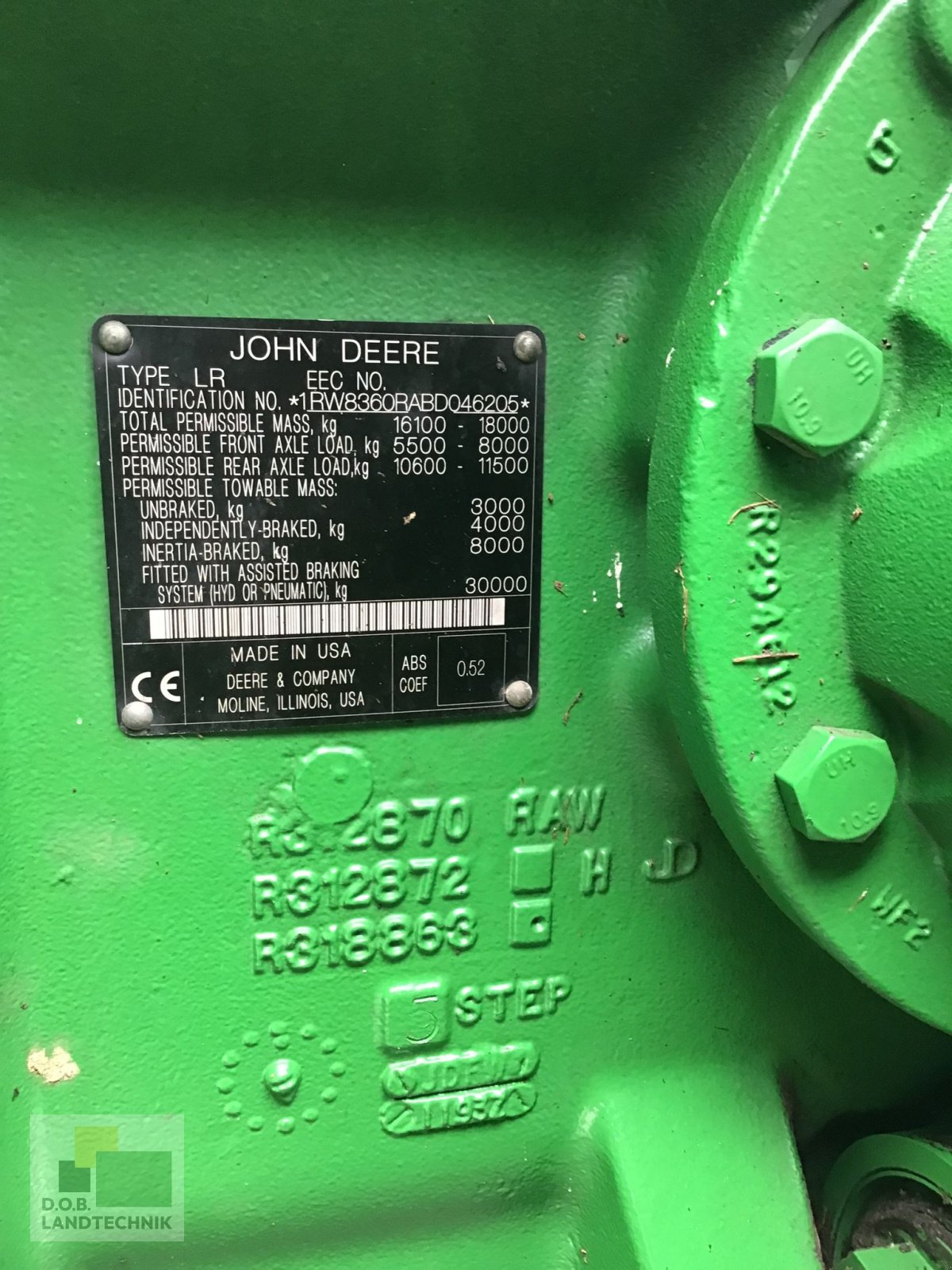 Traktor des Typs John Deere 8360R 8360 R, Gebrauchtmaschine in Leiblfing (Bild 12)