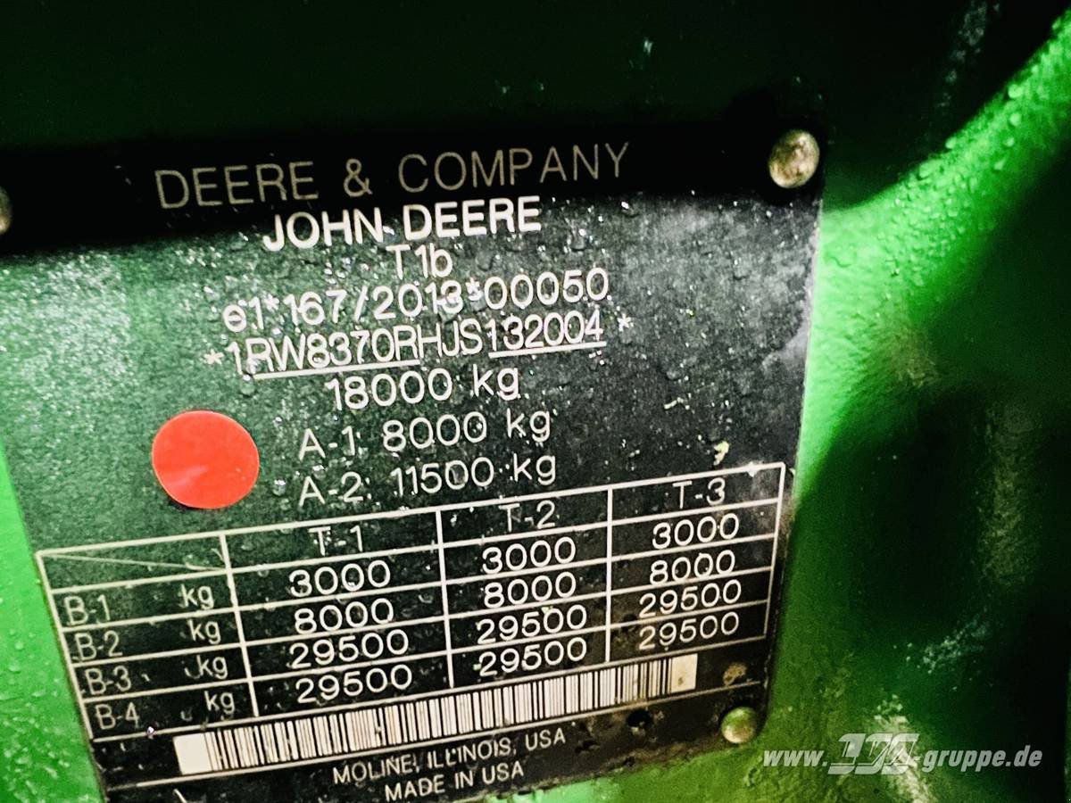 Traktor typu John Deere 8370R E23 PowerShift, Gebrauchtmaschine v Sülzetal OT Altenweddingen (Obrázok 20)