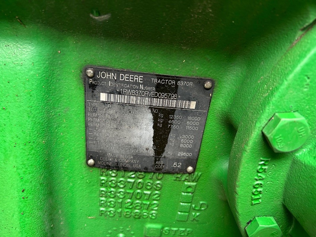 Traktor del tipo John Deere 8370R, Gebrauchtmaschine In Sittensen (Immagine 18)