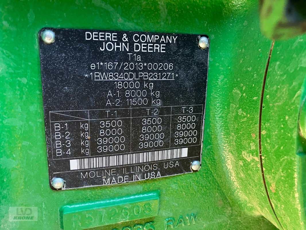 Traktor del tipo John Deere 8R 340, Gebrauchtmaschine In Alt-Mölln (Immagine 2)
