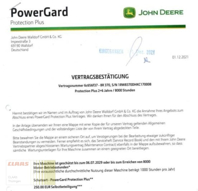 Traktor typu John Deere 8R 370, Gebrauchtmaschine v Vachdorf (Obrázek 20)